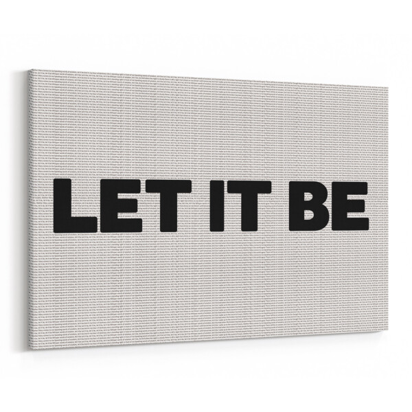 Song Lyrics All Over Print Canvas