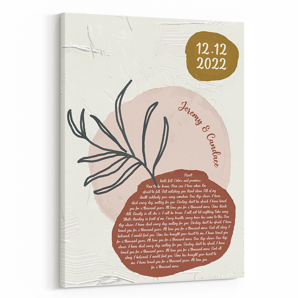 Botanical Abstract Lyrical Art Canvas Art