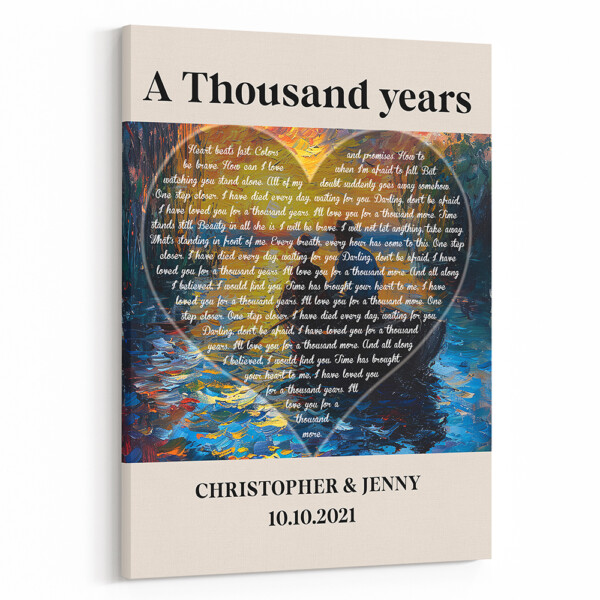 Claude Monet Custom Heart Song Lyrics Art Print