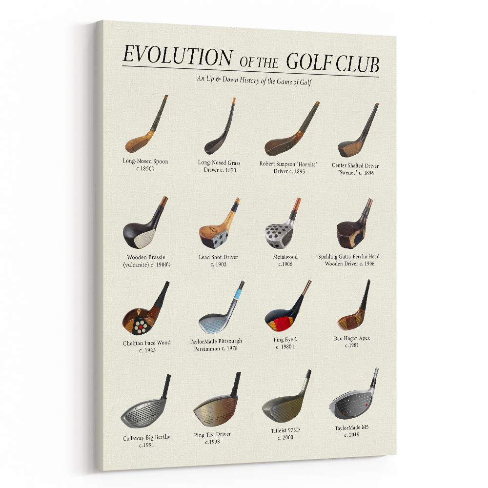 Evolution of the Golf Club Canvas Print