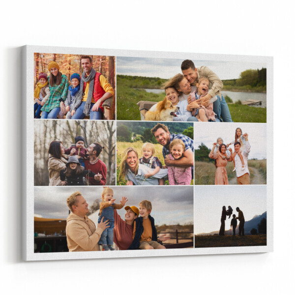 Jigsaw Collage Custom Canvas Print