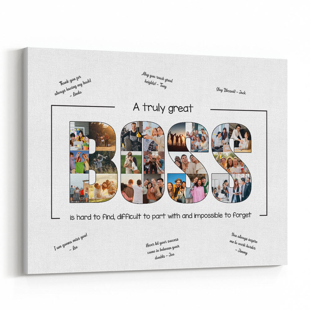 Boss (Leader) Going Away Gift Farewell Canvas Print