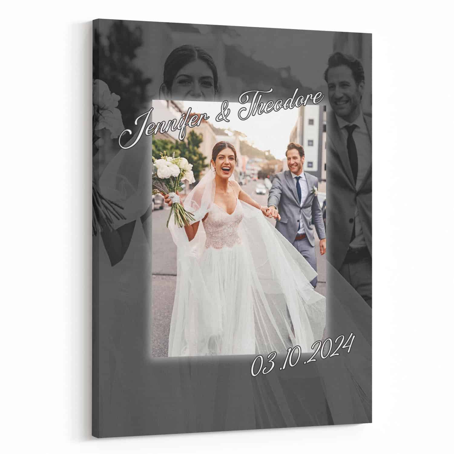 Custom Wedding Memories Photo Canvas Print