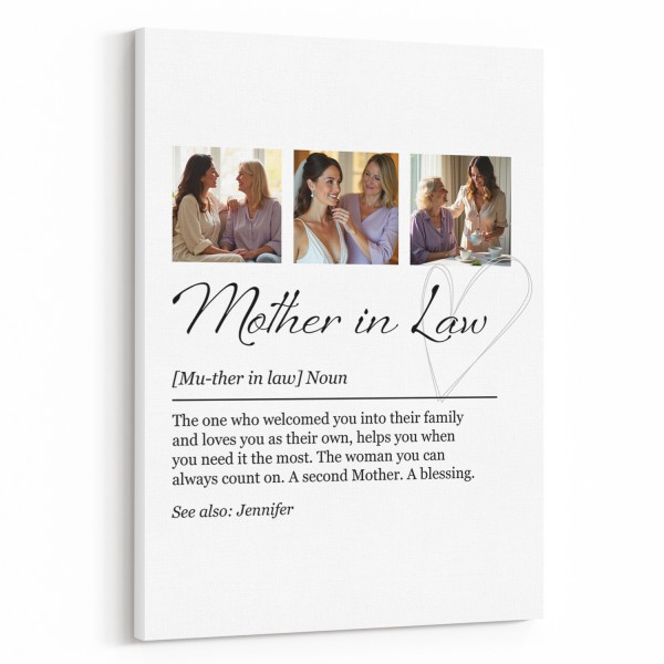 Mother In Law Definition Custom Photo Canvas