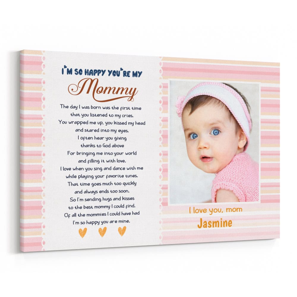 First Mother’s Day Poem and Photo Canvas