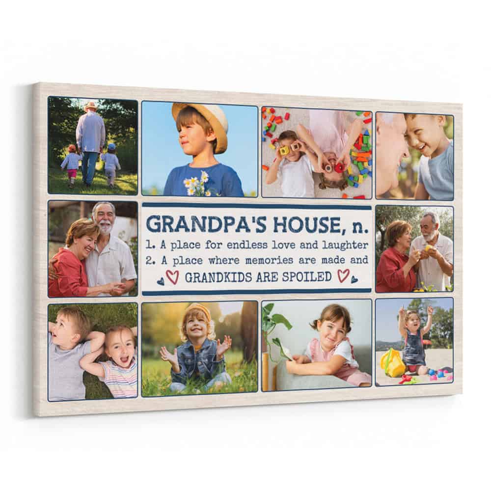 Grandpa’s House Custom 10 Photo Canvas