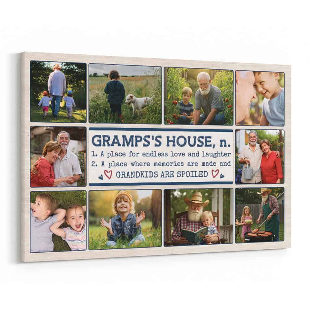 Gramps’s House Custom 10 Photo Canvas