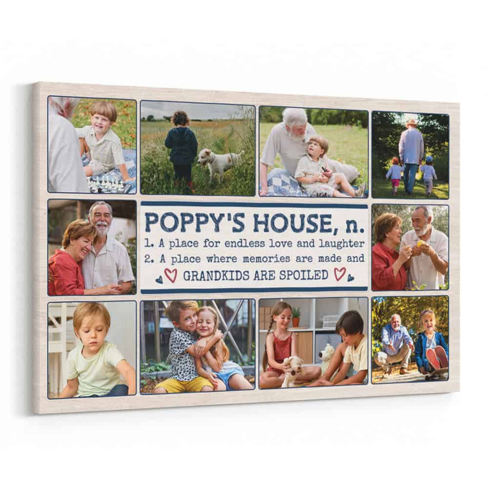 Poppy’s House Custom 10 Photo Canvas