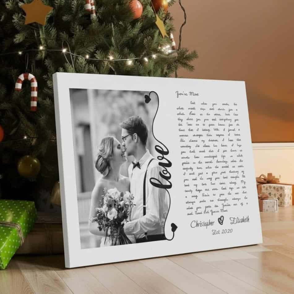 You Are Mine Song Lyrics Custom Photo Canvas Print