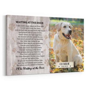 I Will Be Waiting At The Door Memorial Canvas Print
